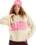The Roxy Womens Exploring Heart Jumper in Parchment