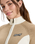 The Roxy Womens Chloe Kim Blocked Zip Sweatshirt in Travertine