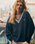 Surf School V-Neck Jumper in Mood Indigo