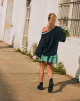 Surf School V-Neck Jumper in Mood Indigo