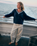 Surf School V-Neck Jumper in Mood Indigo
