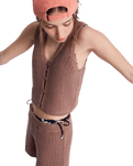 Beach Bungalow Top in Brownie