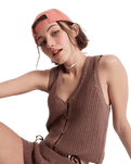 Beach Bungalow Top in Brownie