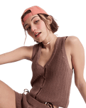 Beach Bungalow Top in Brownie