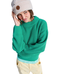 The Roxy Womens Coming Home Again Sweatshirt in Sea Green