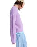 The Roxy Womens Coming Home Again Sweatshirt in Crocus Petal