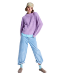 The Roxy Womens Coming Home Again Sweatshirt in Crocus Petal