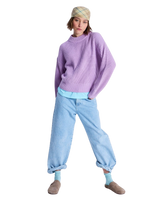 The Roxy Womens Coming Home Again Sweatshirt in Crocus Petal