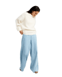 The Roxy Womens Loomed Horizon Jumper in Coconut Milk