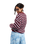 The Roxy Womens Deep As The Ocean Stripes Cardigan in Beet Red All Star Stripe