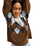 The Roxy Womens Lets Get High Jumper in Chestnut
