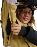 The Roxy Womens Stormdash Technical Jacket in Fennel Seed