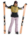 The Roxy Womens Stormdash Technical Jacket in Fennel Seed