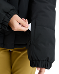 The Roxy Womens Snow Winter Rebel Technical Jacket in True Black