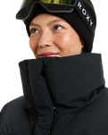 The Roxy Womens Snow Winter Rebel Technical Jacket in True Black