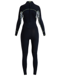 The Roxy Swell Series 3/2mm Back Zip Wetsuit in Egret Mo Rockin Vibes | Available at Anns Cottage