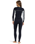 The Roxy Swell Series 4/3mm Back Zip Wetsuit in Egret Mo Rockin Vibes | Available at Anns Cottage