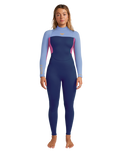 The Roxy Womens Prologue 3/2mm Back Zip Wetsuit in Dark Denim