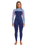 The Roxy Womens Prologue 3/2mm Back Zip Wetsuit in Dark Denim