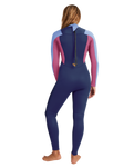 The Roxy Womens Prologue 3/2mm Back Zip Wetsuit in Dark Denim