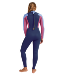 The Roxy Womens Prologue 3/2mm Back Zip Wetsuit in Dark Denim