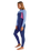 The Roxy Womens Prologue 3/2mm Back Zip Wetsuit in Dark Denim