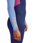 The Roxy Womens Prologue 3/2mm Back Zip Wetsuit in Dark Denim