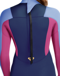 The Roxy Womens Prologue 3/2mm Back Zip Wetsuit in Dark Denim