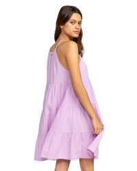 The Roxy Womens Cool Again Dress in Crocus Petal
