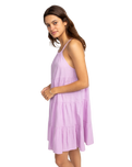The Roxy Womens Cool Again Dress in Crocus Petal