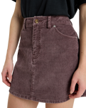 The Roxy Womens Rainfall Mini Corduroy Skirt in Huckleberry