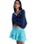 Tuesdays Mini Skirt in Airy Blue If Plaid