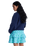 Tuesdays Mini Skirt in Airy Blue If Plaid