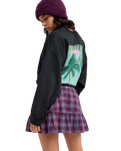 The Roxy Womens Remix Rebel Mini Skirt in Blackberry Wine Purple Plaid