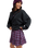 The Roxy Womens Remix Rebel Mini Skirt in Blackberry Wine Purple Plaid