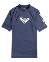 The Roxy Whole Hearted Rash Vest in Mood Indigo
