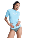 Whole Hearted Rash Vest in Tanager Turquoise