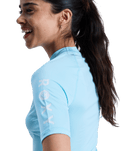 Whole Hearted Rash Vest in Tanager Turquoise