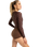 The Roxy Womens Pro Wave Onesie Long Sleeve Swimsuit in Chocolate Plum Polkabiscus