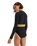The Roxy Womens Active Colourblock Onesie Swimsuit in Anthracite