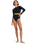 The Roxy Womens Active Colourblock Onesie Swimsuit in Anthracite