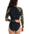 The Roxy Womens Active Onesie Swimsuit in Anthracite Big Flowers