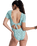 Sun Babe Onesie Swimsuit in Oil Green Wildside Paisley
