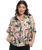 The Roxy Womens Beach Nostalgia Shirt in Anthracite Palm
