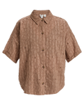 The Roxy Womens Beach Nostalgia Shirt in Portobella Flower Eyelet