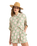 The Roxy Womens Beach Nostalgia Shirt in Basil Party Waves