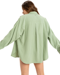 The Roxy Womens Morning Time Shirt in Basil