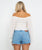 Crystal Session Top in Egret
