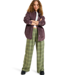 The Roxy Womens Kick Back Washed Cord Shirt Jacket in Huckleberry