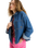 The Roxy Womens Another Reflect Denim Shirt Jacket in Medium Blue